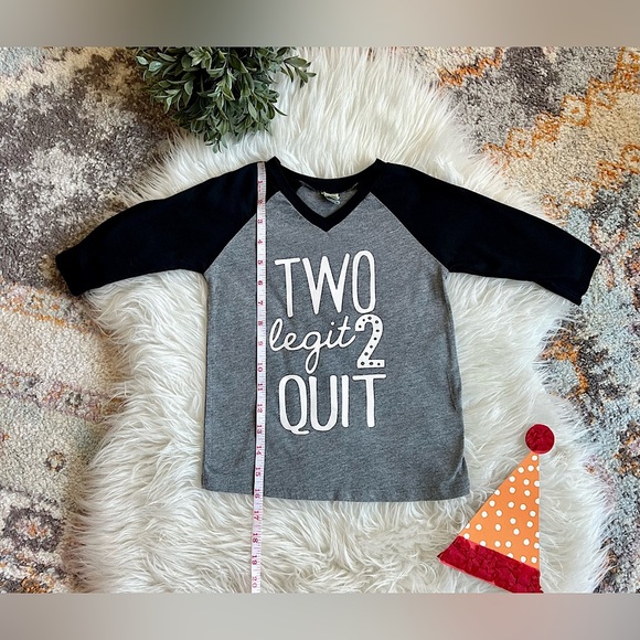 Toddler 2nd Birthday Raglan T-Shirt (Size 2T) - Picture 2 of 3